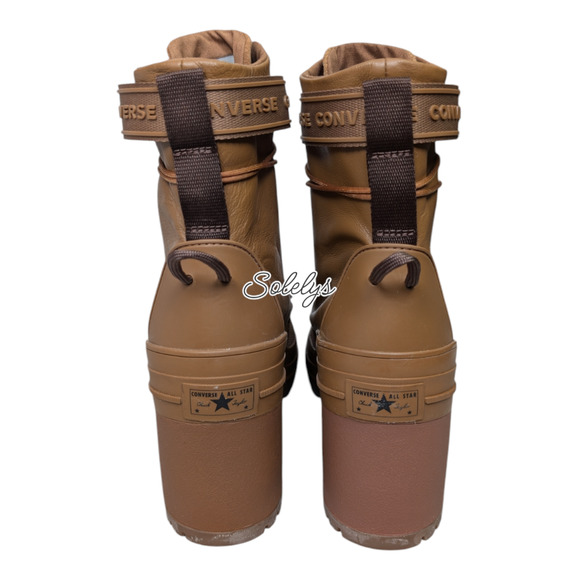 Converse CTAS GR82 XHI Leather Platform Sneaker Boot Mountain Club Clove Brown 8 - Picture 3 of 10